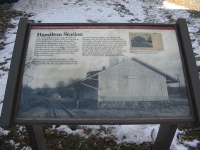 Hamilton Station Marker image. Click for full size.