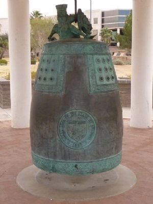 The Arizona Korean War Veterans Memorial Bell. Click for full size. The Arizona Korean War Veterans Memorial Bell image. Click for full size.