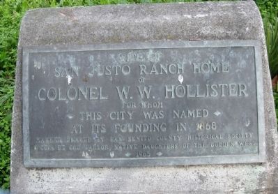 Site of San Justo Ranch Home Marker image. Click for full size.