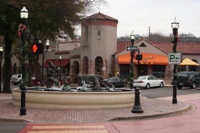 The Storytellers Fountain and Spanish Revival Buildings along 11th Avenue South image. Click for full size.