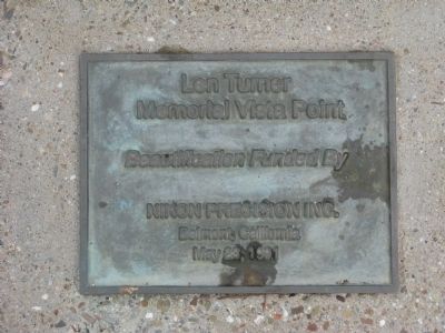 Dedication Plaque Located Below the Large Rock image. Click for full size.
