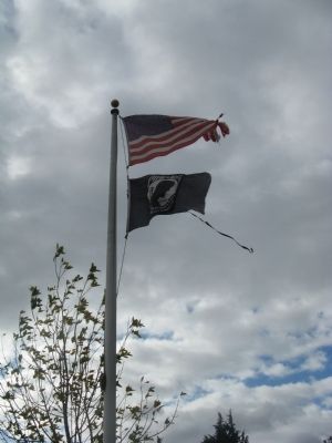 American and POW-MIA Flags. Click for full size. American and POW-MIA Flags image. Click for full size.