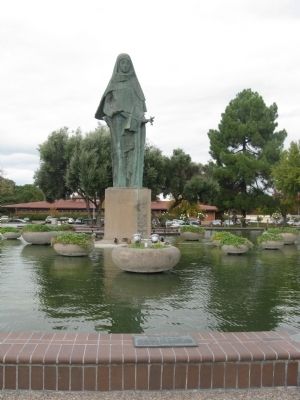 Saint Clare Statue and Marker image. Click for full size.