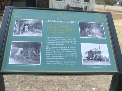 Blacksmith Shop Marker. Click for full size. Blacksmith Shop Marker image. Click for full size.