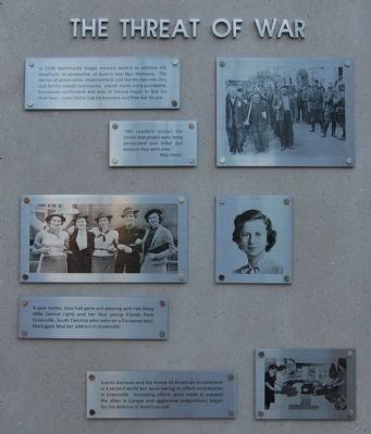 Max Heller Legacy Plaza -<br>The Threat of War image. Click for full size.