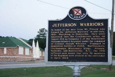 Jefferson Warriors Marker. Click for full size. Jefferson Warriors Marker image. Click for full size.
