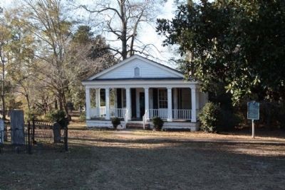 Old Dixie Club Library and Marker, located on the Pioneer Graveyard site image. Click for full size.