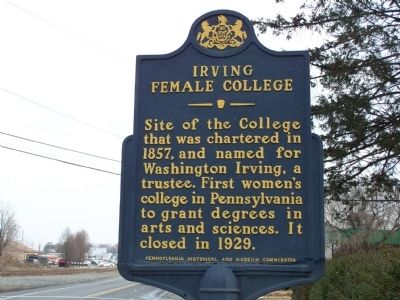 Irving Female College Marker image. Click for full size.