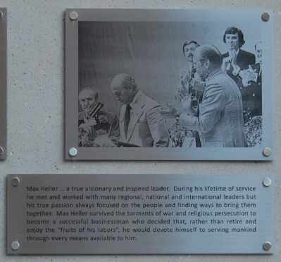Max Heller Legacy Plaza -<br>Man of the People: Top Panel image. Click for full size.