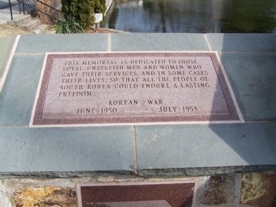 Cumberland County Veterans Memorial - Korea image. Click for full size.
