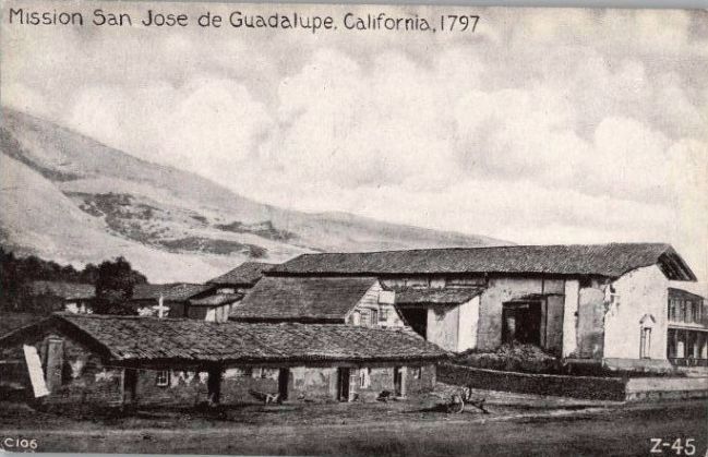 Mission San José de Guadalupe, California 1797. Click for full size. Mission San José de Guadalupe, California 1797 image. Click for full size.