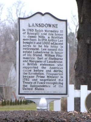 Landsdowne Marker. Click for full size. Landsdowne Marker image. Click for full size.
