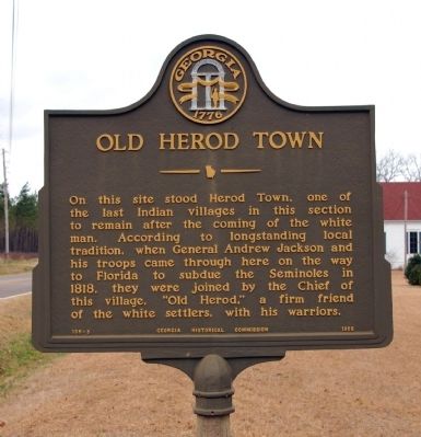 Old Herod Town Marker. Click for full size. Old Herod Town Marker image. Click for full size.