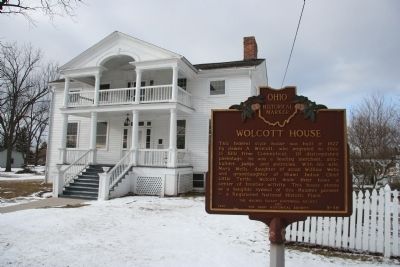 Wolcott House Marker image. Click for full size.