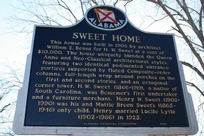 Sweet Home / Henry W. Sweet Marker image. Click for full size.