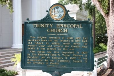 Trinity Episcopal Church Marker. Click for full size. Trinity Episcopal Church Marker image. Click for full size.
