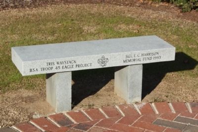 Court House Square Boy Scout Project Bench image. Click for full size.