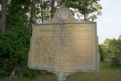 St. Joseph Confederate Saltworks Marker image. Click for full size.
