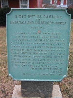 Sixth Regiment U.S. Cavalry Tablet image. Click for full size.