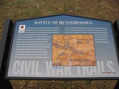 Battle of Hunterstown Marker image. Click for full size.