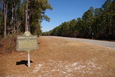Skirmish at Cow Creek Marker image. Click for full size.