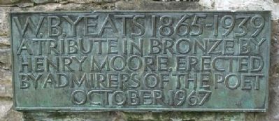 William Butler Yeats Marker. Click for full size. William Butler Yeats Marker image. Click for full size.