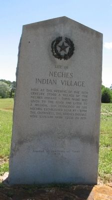 Site of Neches Indian Village Marker. Click for full size. Site of Neches Indian Village Marker image. Click for full size.