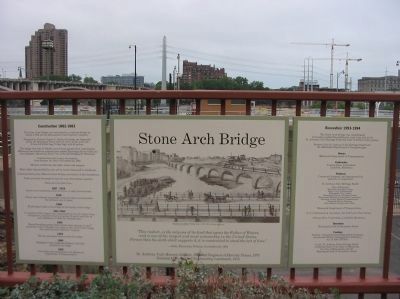 Stone Arch Bridge Marker. Click for full size. Stone Arch Bridge Marker image. Click for full size.