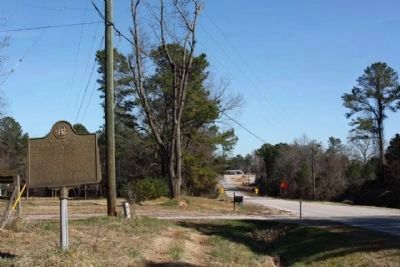 William Few Signer of the U.S. Constitution Marker, looking eastbound along Cobbham Road image. Click for full size.