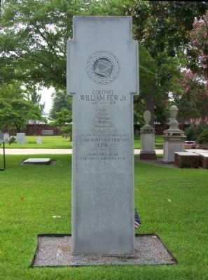 William Few, Georgia Tribute at St. Paul's Episcopal Church, Augusta image. Click for full size.
