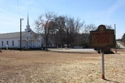 Sharon Baptist Church and Marker image. Click for full size.