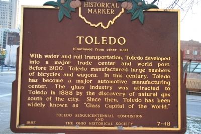 Toledo Marker. Click for full size. Toledo Marker image. Click for full size.