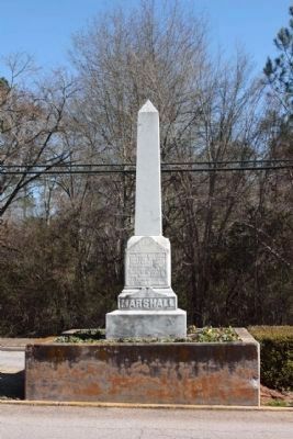 Appling's Tribute to Rev. Marshall, near the courthouse along US 221 image. Click for full size.