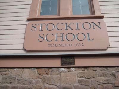 Stockton Borough School N.R.H.P. Plaque image. Click for full size.