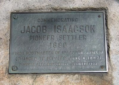Commemorating Jacob Isaacson Marker image. Click for full size.