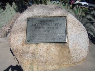 Commemorating Jacob Isaacson Marker image. Click for full size.