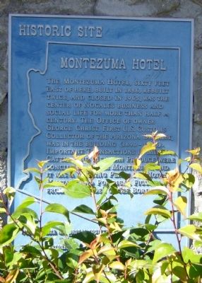Montezuma Hotel Marker. Click for full size. Montezuma Hotel Marker image. Click for full size.
