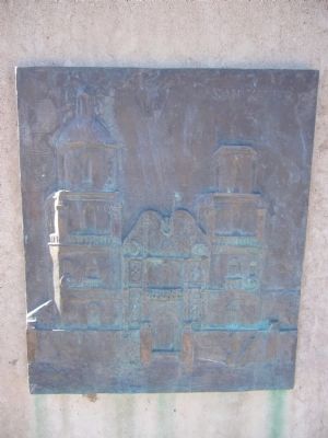 Plaque on Padre Eusebio Francisco Kino SJ Sculpture image. Click for full size.