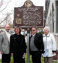 Mt. Sinai Congregation marker dedication image. Click for full size.