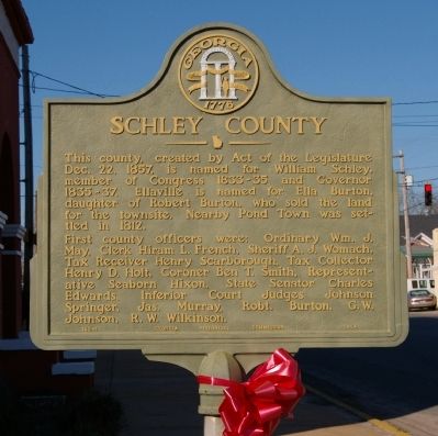 Schley County Marker image. Click for full size.