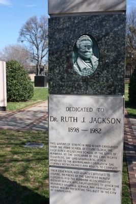 Dr. Ruth J. Jackson Marker image. Click for full size.