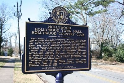 Hollywood / Hollywood Town Hall / Hollywood Country Club Marker image. Click for full size.