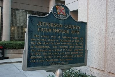 Jefferson County Courthouse Site Marker. Click for full size. Jefferson County Courthouse Site Marker image. Click for full size.