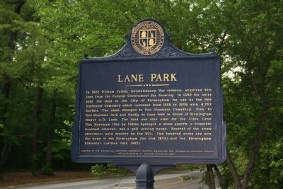 Lane Park Marker image. Click for full size.