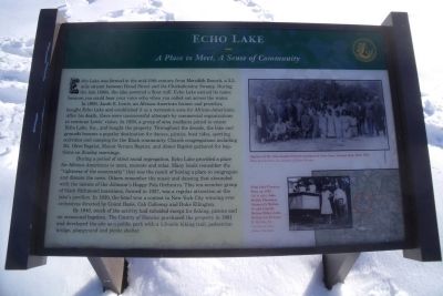 Echo Lake Marker image. Click for full size.