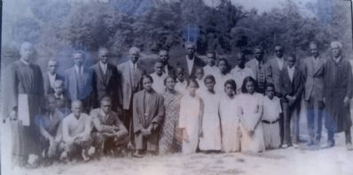 Baptism of Mt. Olive Baptist Church members at Echo Lake, Sunday, Sept. 25th, 1938. image. Click for full size.