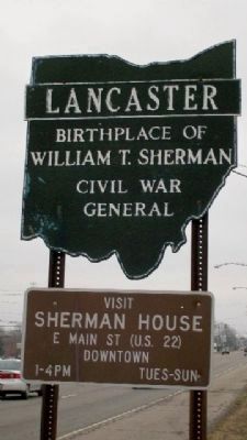 Lancaster Corporate Limit Sign image. Click for full size.