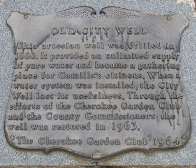 Old City Well Marker. Click for full size. Old City Well Marker image. Click for full size.