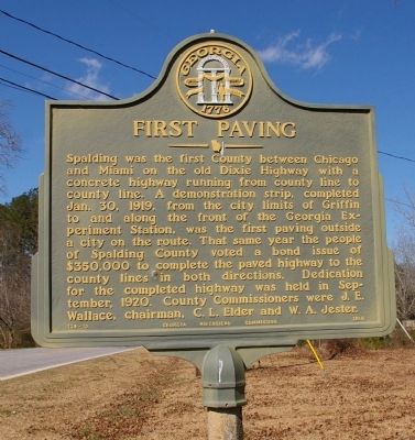 First Paving Marker image. Click for full size.