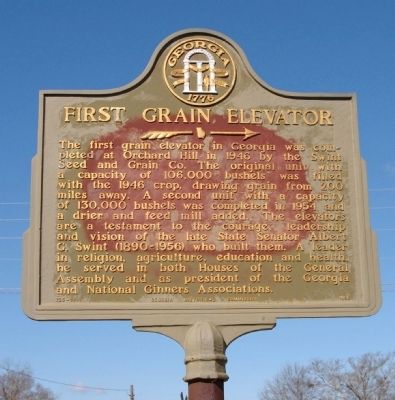 First Grain Elevator Marker image. Click for full size.